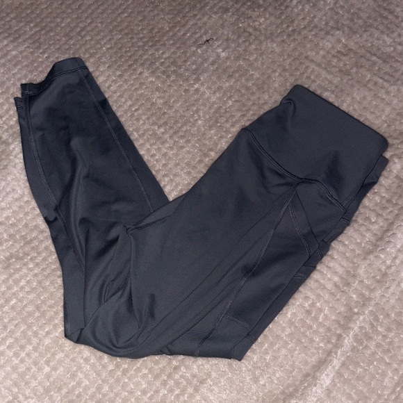 New, grey athletic Leggings w/ pockets - Picture 1 of 5
